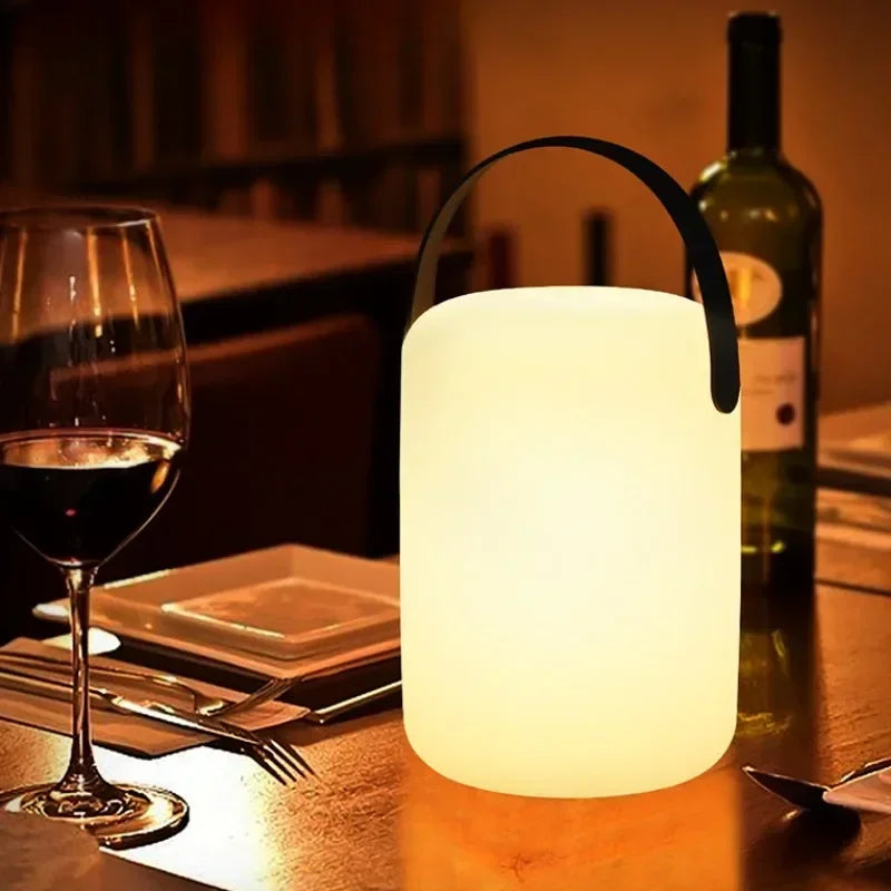 Outdoor Waterproof Cordless Table Lamp Smart Remote Control RGB LED Camping Lamp Usb Charging Portable Lamp room decoration